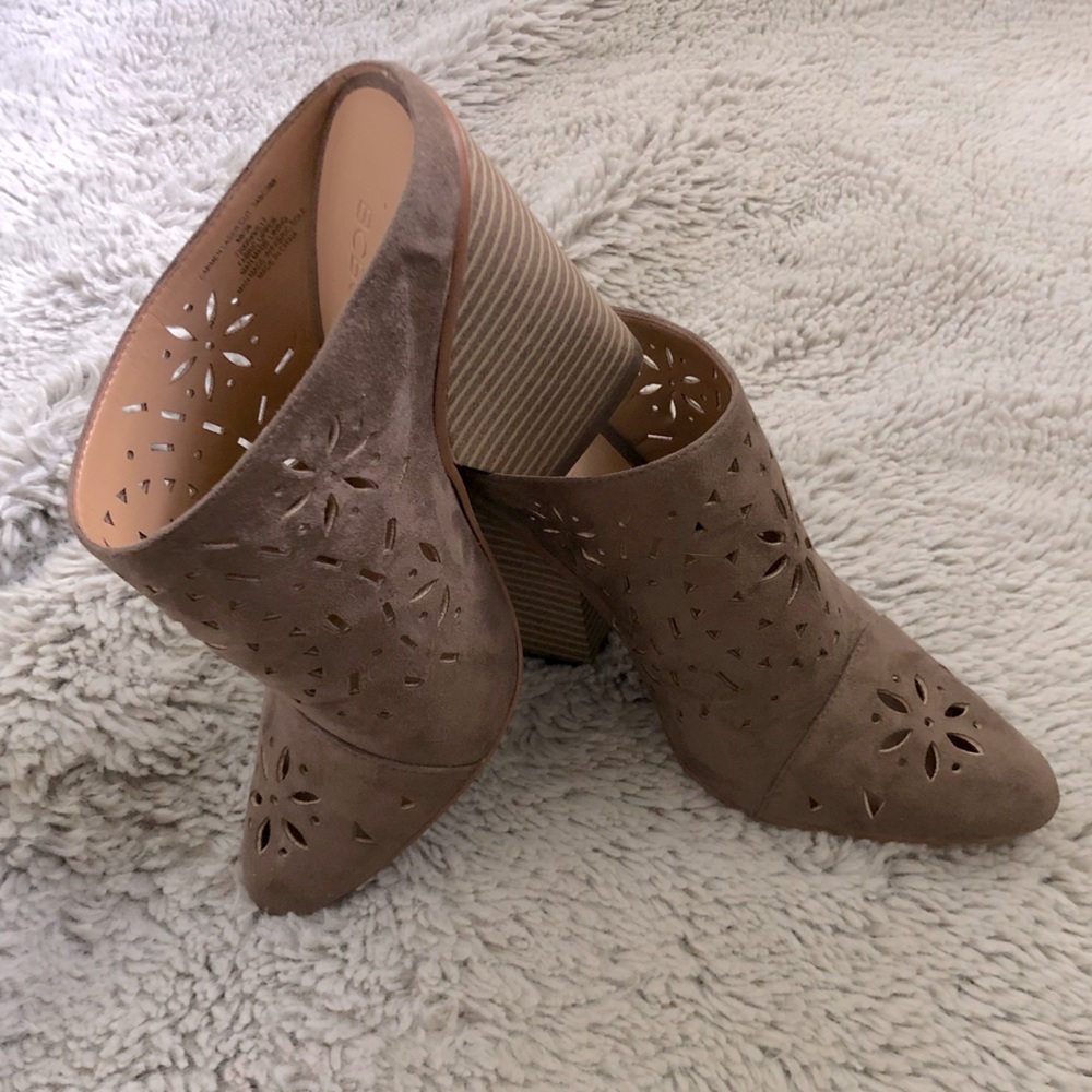 Chunky Heel boots (mule style)